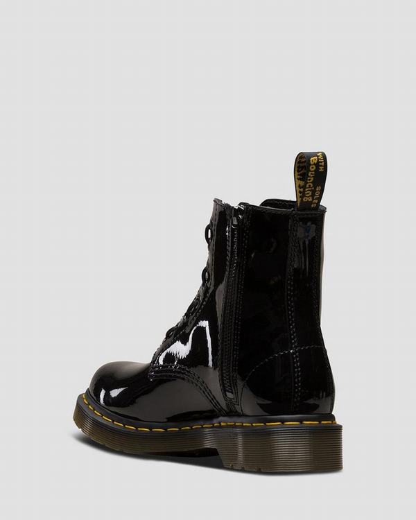 Dr Martens Dámské Kotníkové Boty 1460 Pascal Zip Front Patent Černé, CZ-801743